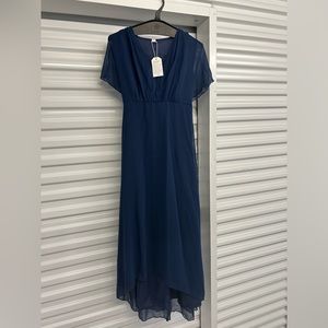 Fashion Says Me Too Style Says Only Me Chiffon Long High Low Dress